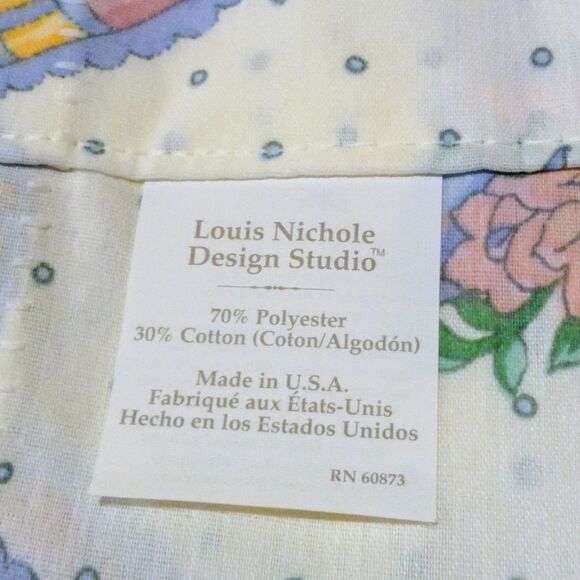 Louis Nichole Mon Cherie Valance Curtains-Set Of 2-Bow-Floral-Cottagecore-84x18 - Picture 5 of 5